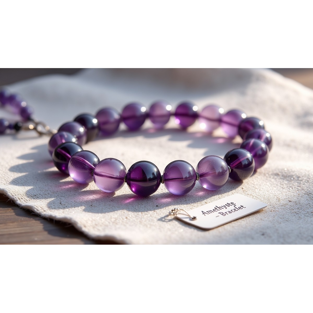 Bracelet d’améthyste